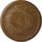 Ekena Millwork Leandros Ceiling Medallion (Fits Canopies up to 6 3/8"), 19 7/8"OD x 1 1/4"P, Smokey Topaz Crackle CM22LNSTC - alternate 1